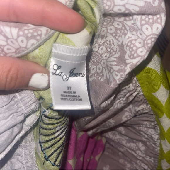 Girls 3T boutique outfit. La Jenns two piece tunic top and ruffle bottoms. EUC - Picture 5 of 5